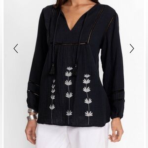 JW- Black Gauze Top